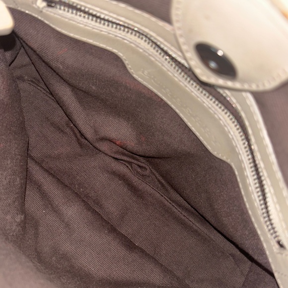 Authentic Burberry Northfield Beige Smoke Check PVC Leather Tote Shoulder Bag - Picture 5 of 11